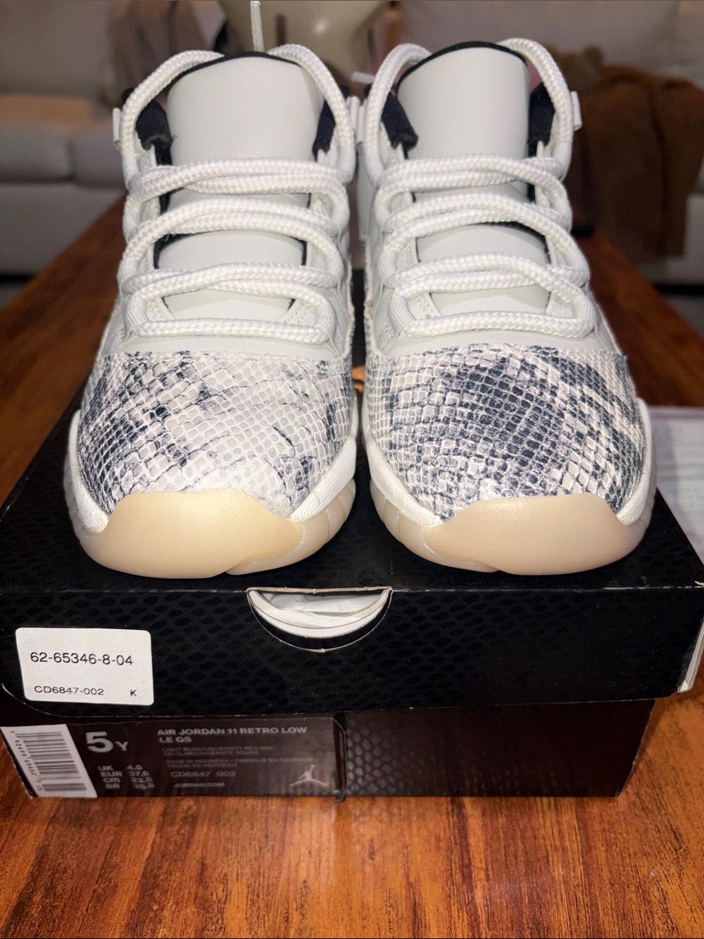 Jordan Retro 11 Snakeskin Grade School